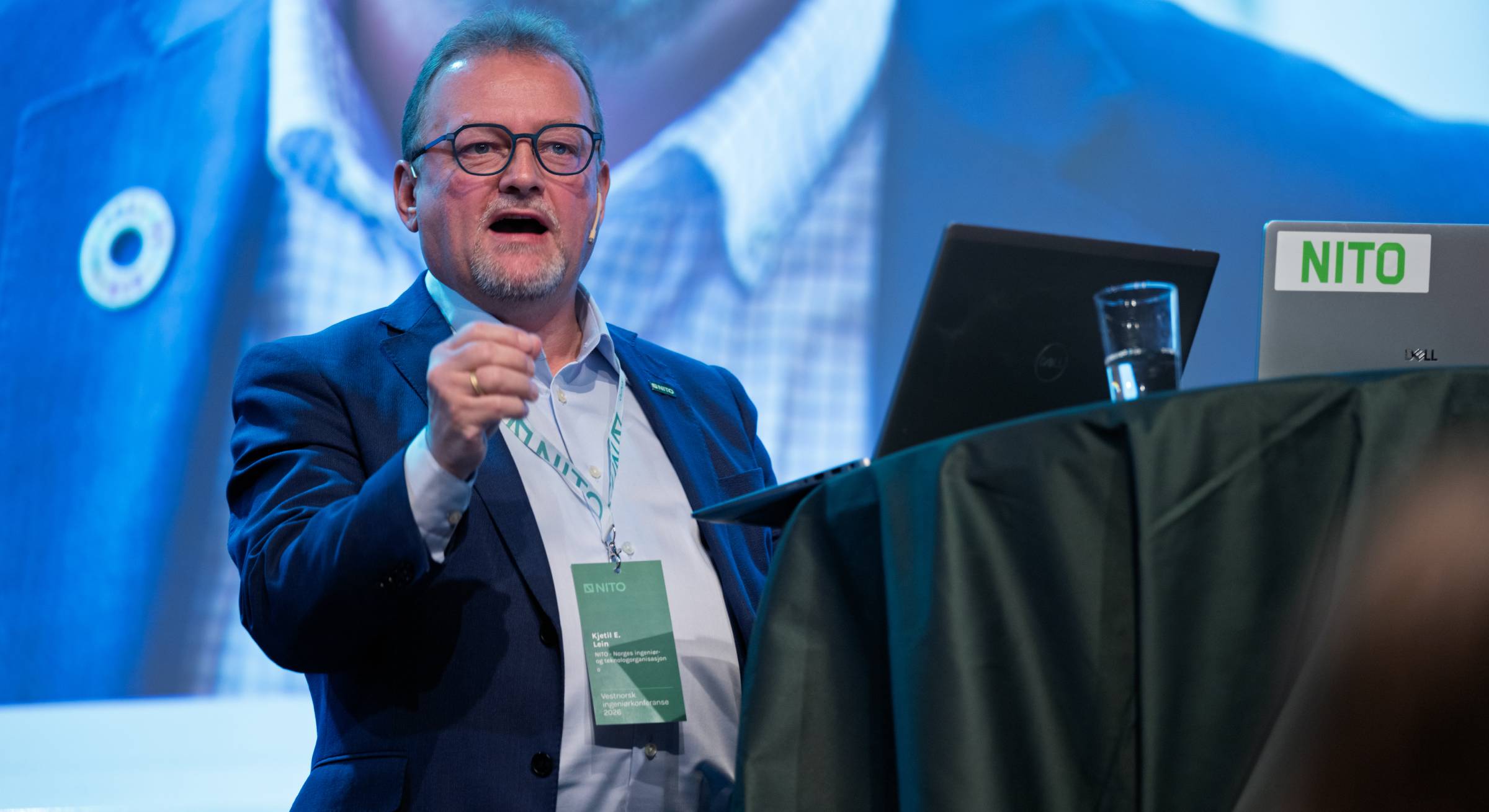 The picture shows NITO President Kjetil Lein