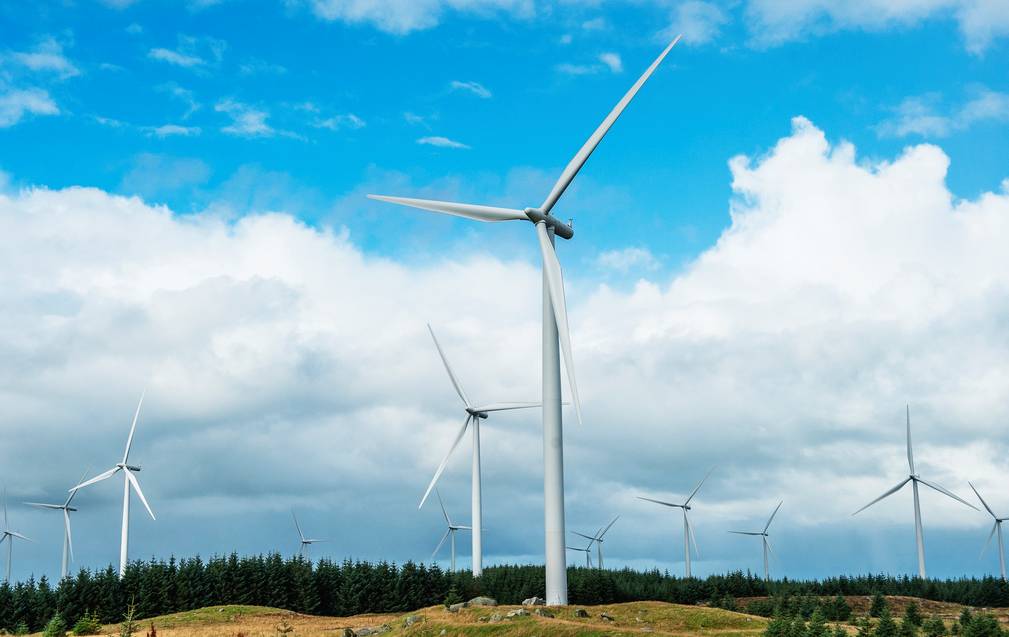 Photo of wind turbines photo: Tom Haga